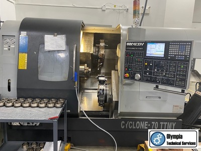 2013 GANESH CYCLONE 70TTMY 5-Axis or More CNC Lathes | Olympia Technical Services