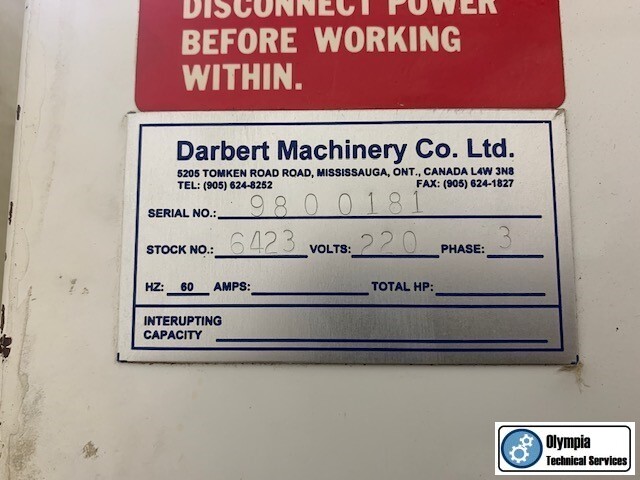 1999 DARBERT VTEC 4 Vertical Machining Centers | Olympia Technical Services