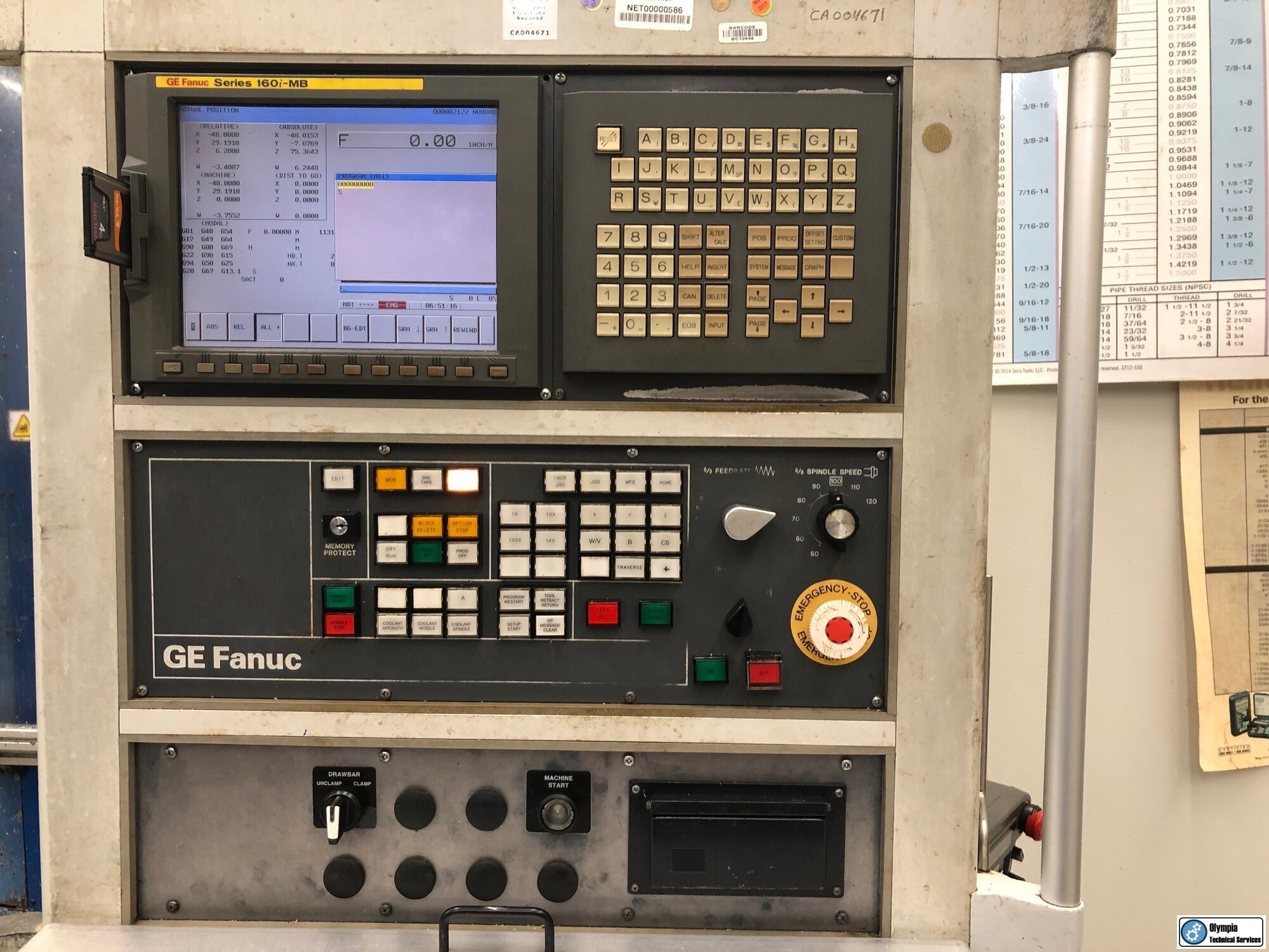 2003 GIDDINGS & LEWIS PC-50 Horizontal Table Type Boring Mills | Olympia Technical Services